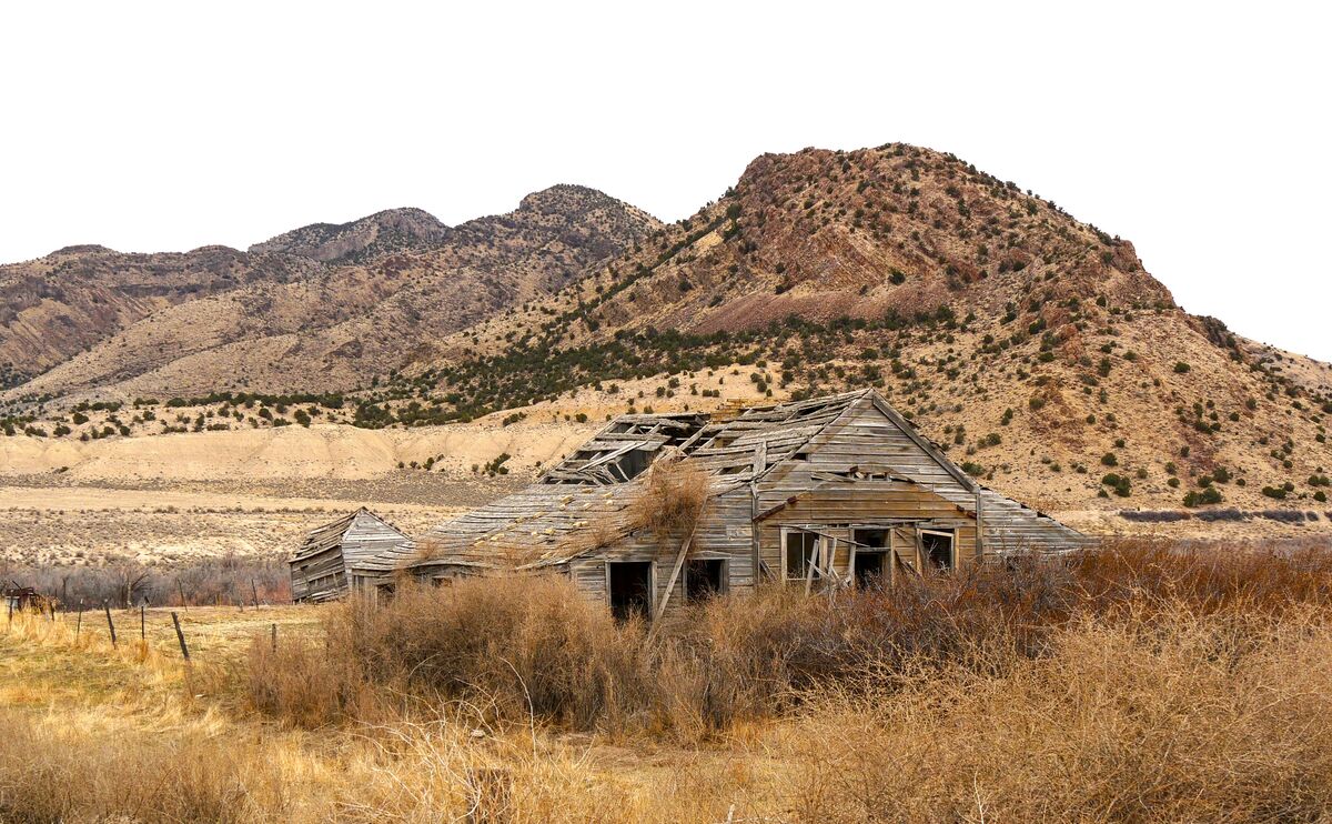Destroyed Ranch Another Old Ranch House Showing The Ravages Of Time: The front porch ...